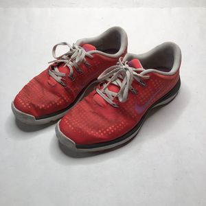 NIKE Lunar Empress Womens Golf Shoes Size 8.5 Red Golfing Sneaker Gym 628537-600